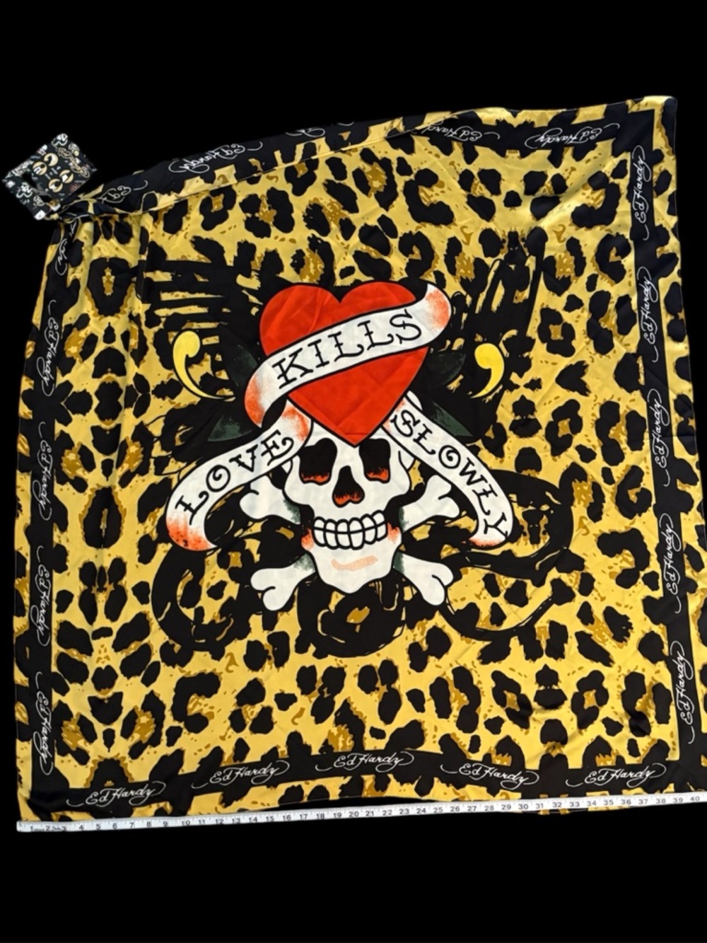 Ed Hardy Love Kills Slowly Scarf or Wrap NWT
